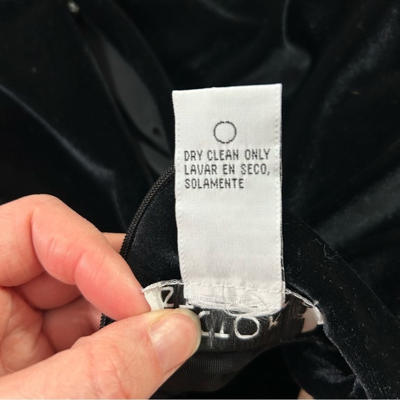 Vintage 80s/90's Victoria Stephens Black Velour Velvet Jumpsuit Silver Belt SZ 6 - Picture 4 of 13